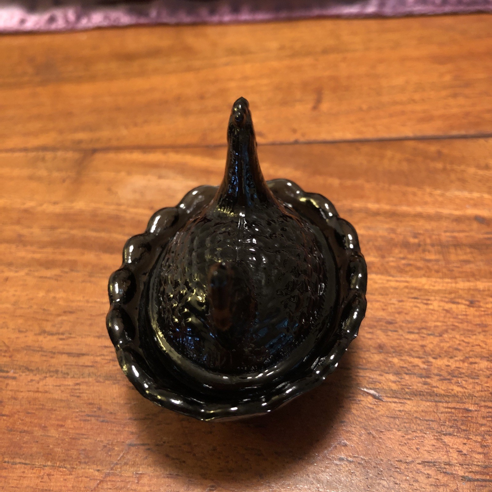 Vintage Boyd’s Black Teal Chick Salt Cellar