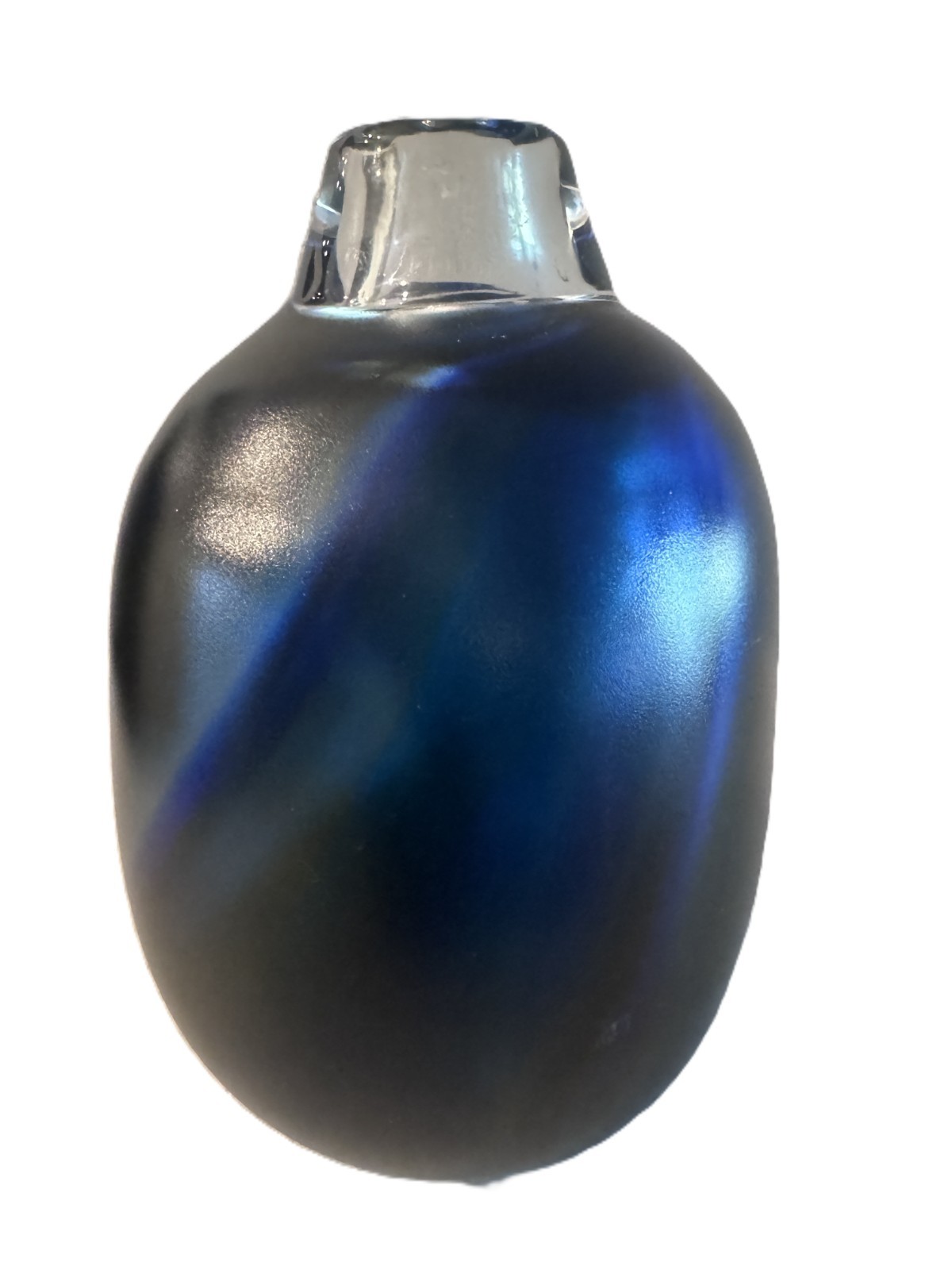 Rare Kosta Glass Vase Signed Goran Warff 8 lbs 8 ” Sweden 1970’s