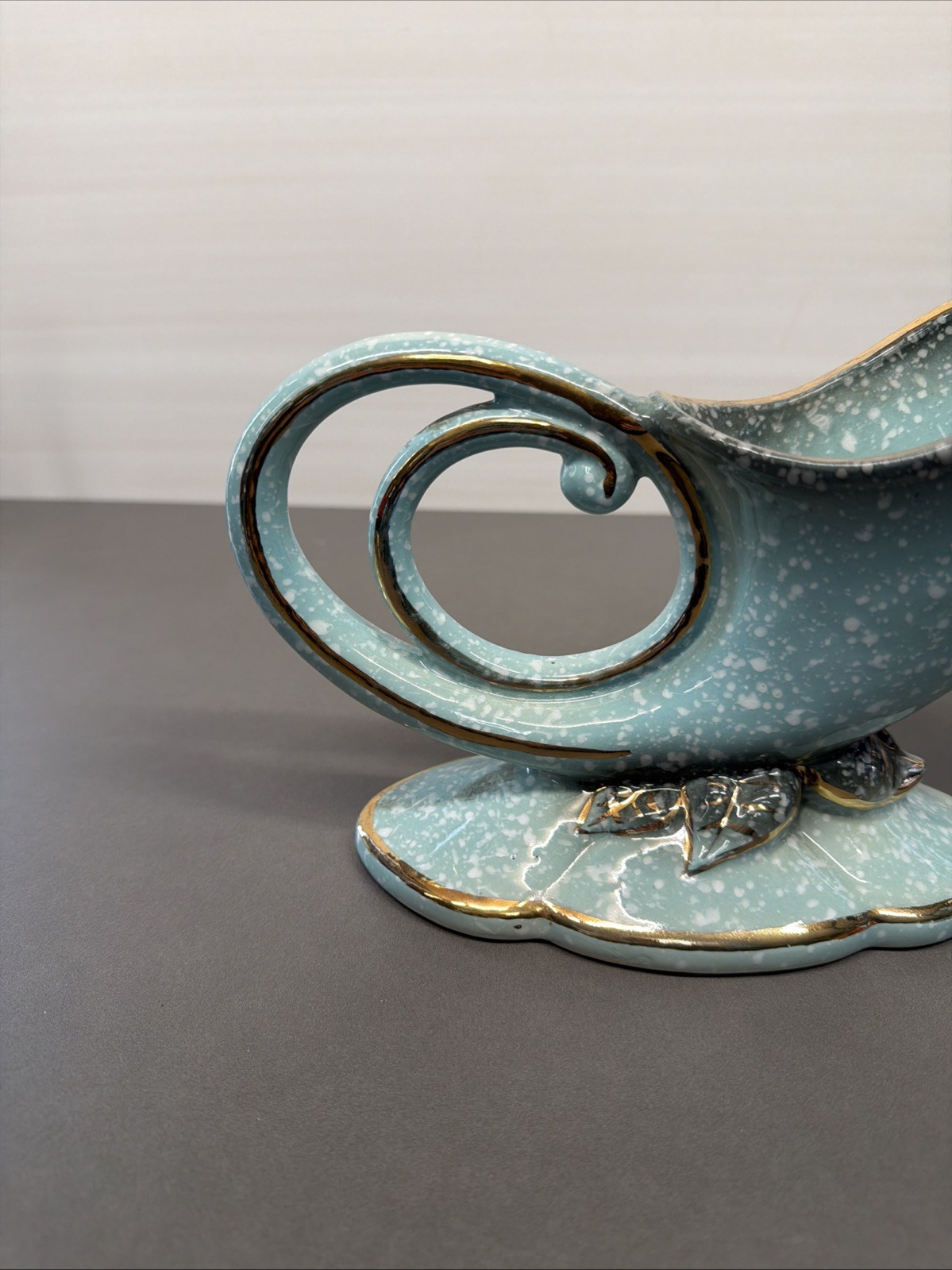 Vintage Hull Pottery Robins Egg Blue Planter Vase Gb3