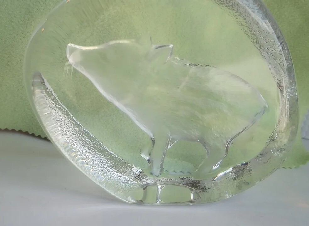 Matt’s Jonasson Crystal Boar Paperweight