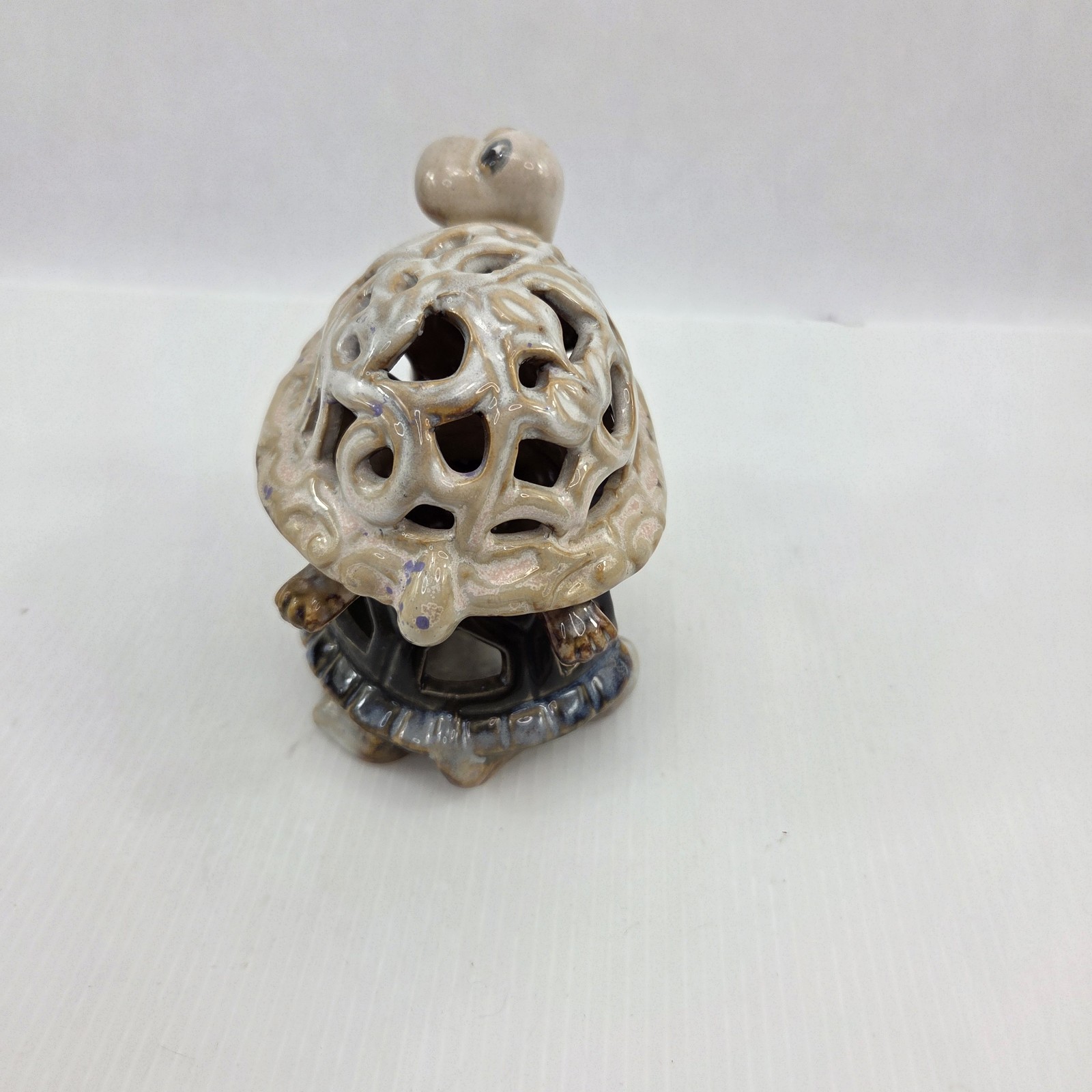 Studio Art Pottery Sea Turtle Pair Figurine Sculpture Coastal Decor