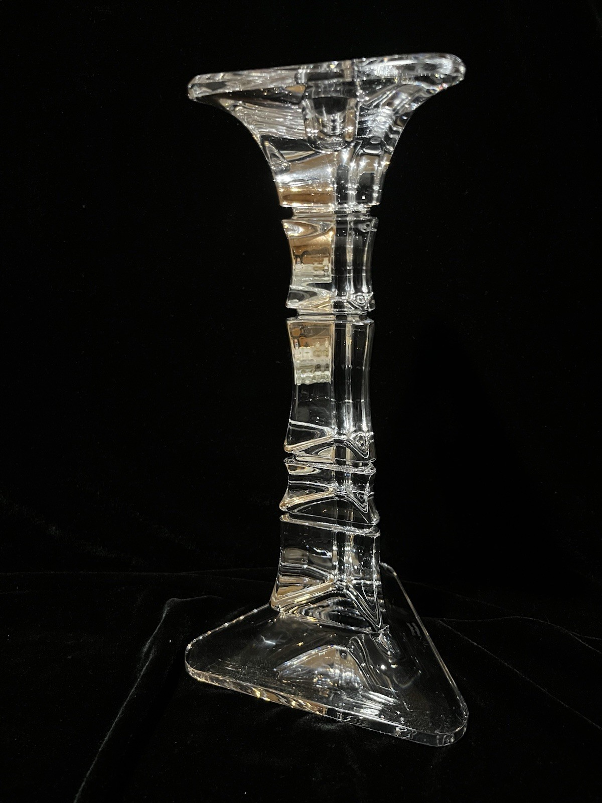 Marquis by Waterford Cathay Triangular Candlestick Holder 9.5″