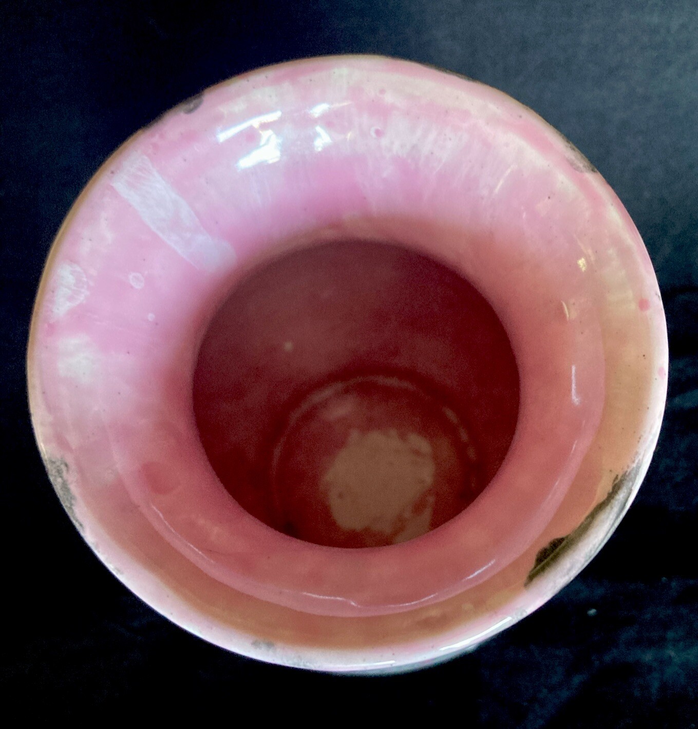 Art Studio Vase Pottery Glazed Beautiful Multi Color Abstract Signed ‘Ava 2017’