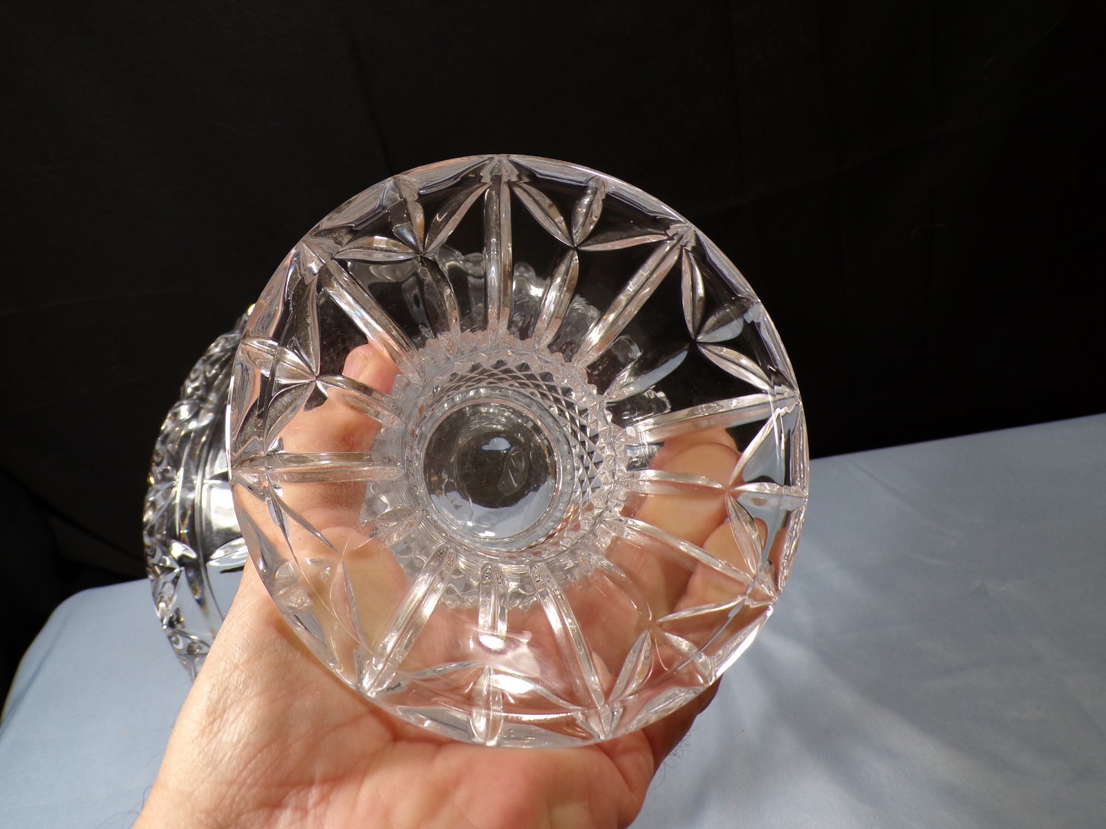 Godinger Shannon Lead Crystal Basket 10 1/2″ Tall