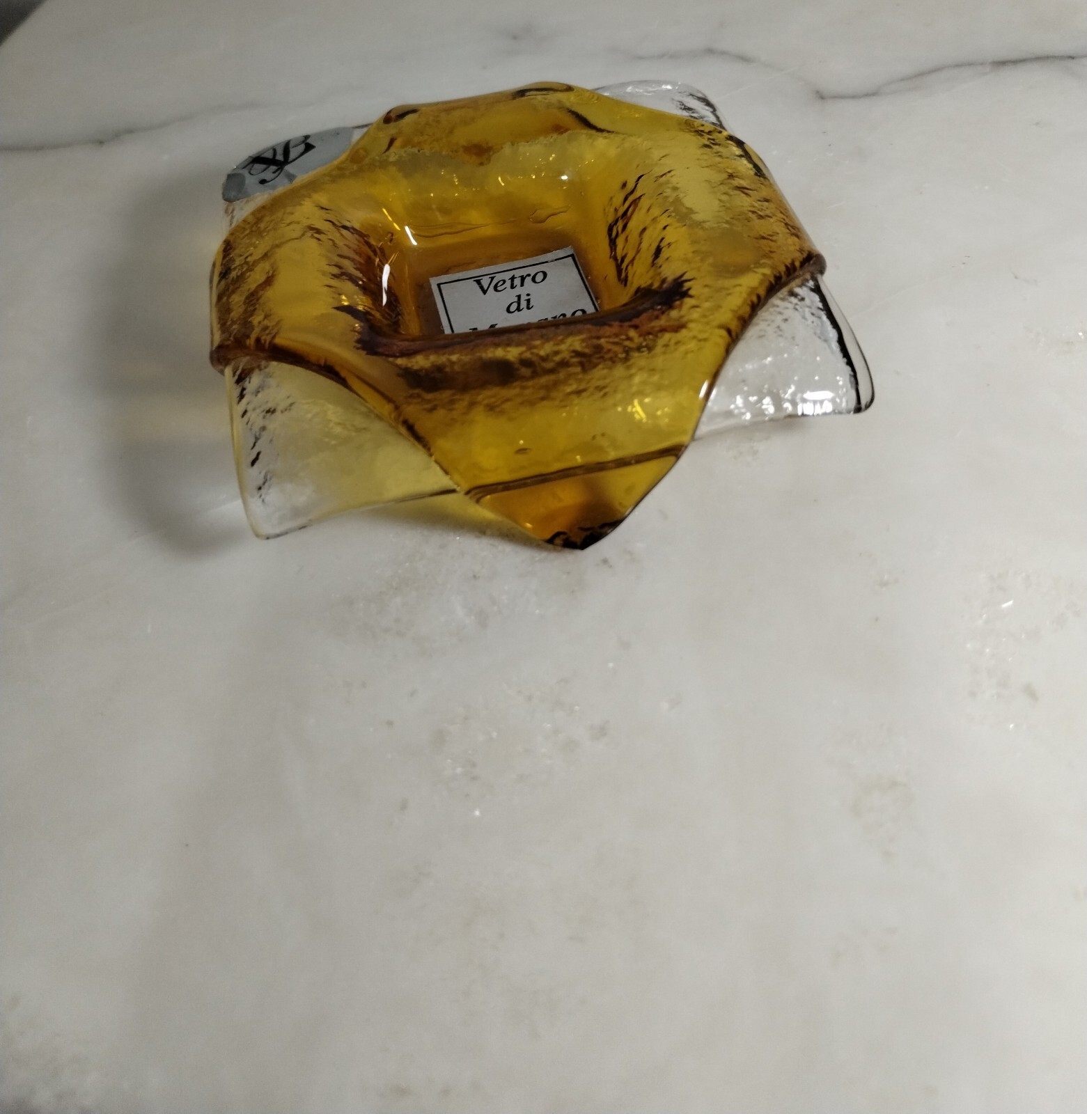 Murano Glass Small Square Ashtray 3.3″× .5″ H – P98