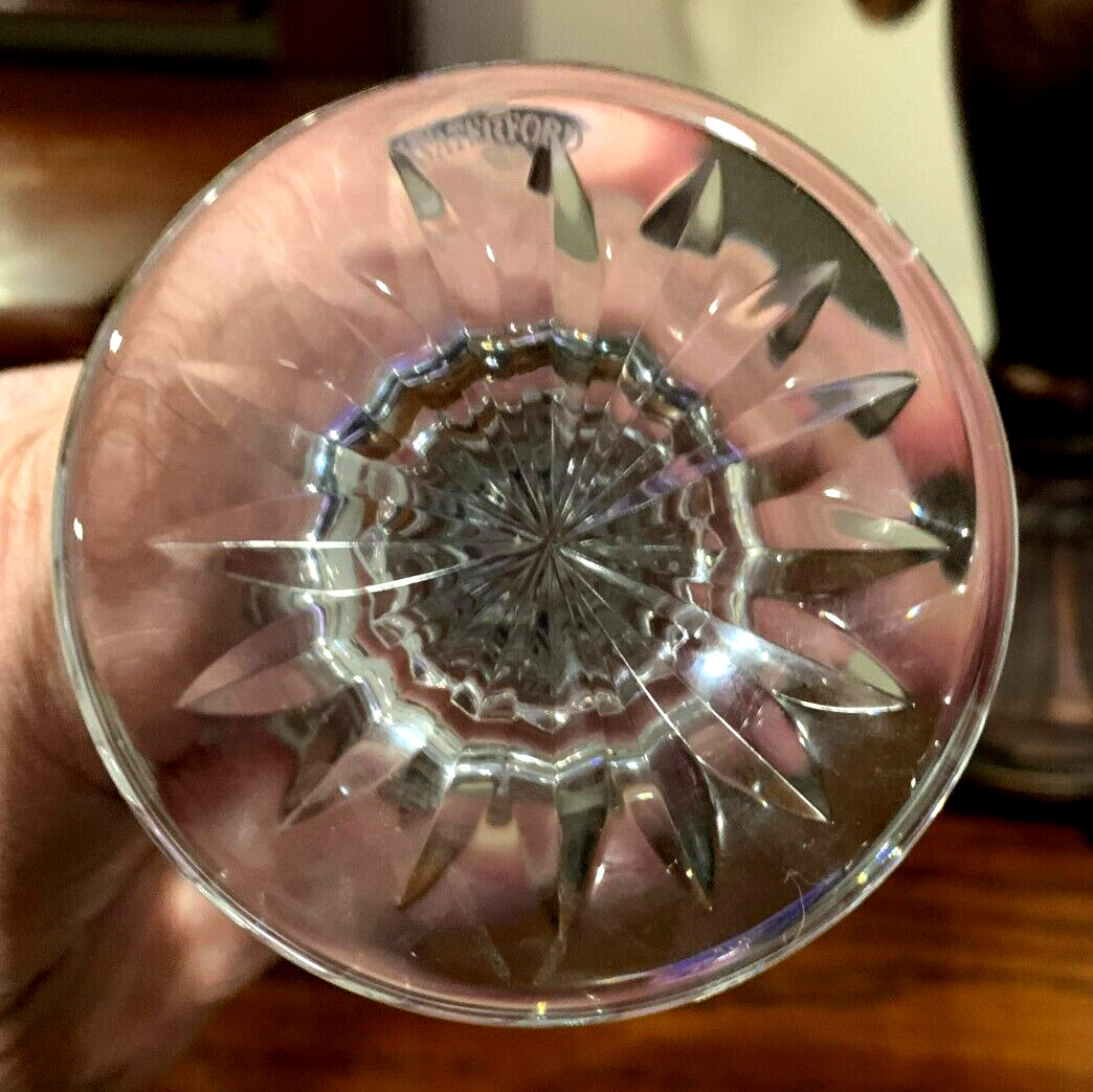 Waterford Happy Birthday / Candle Cuts Footed Vase 6.5″