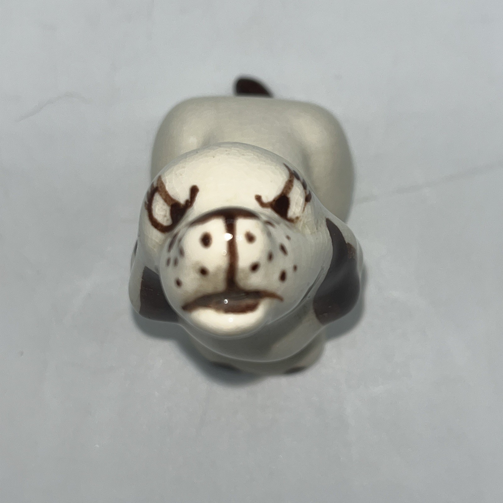 Vintage Rio Hondo Howling Dog Angry Face Ceramic California Art Pottery Figurine