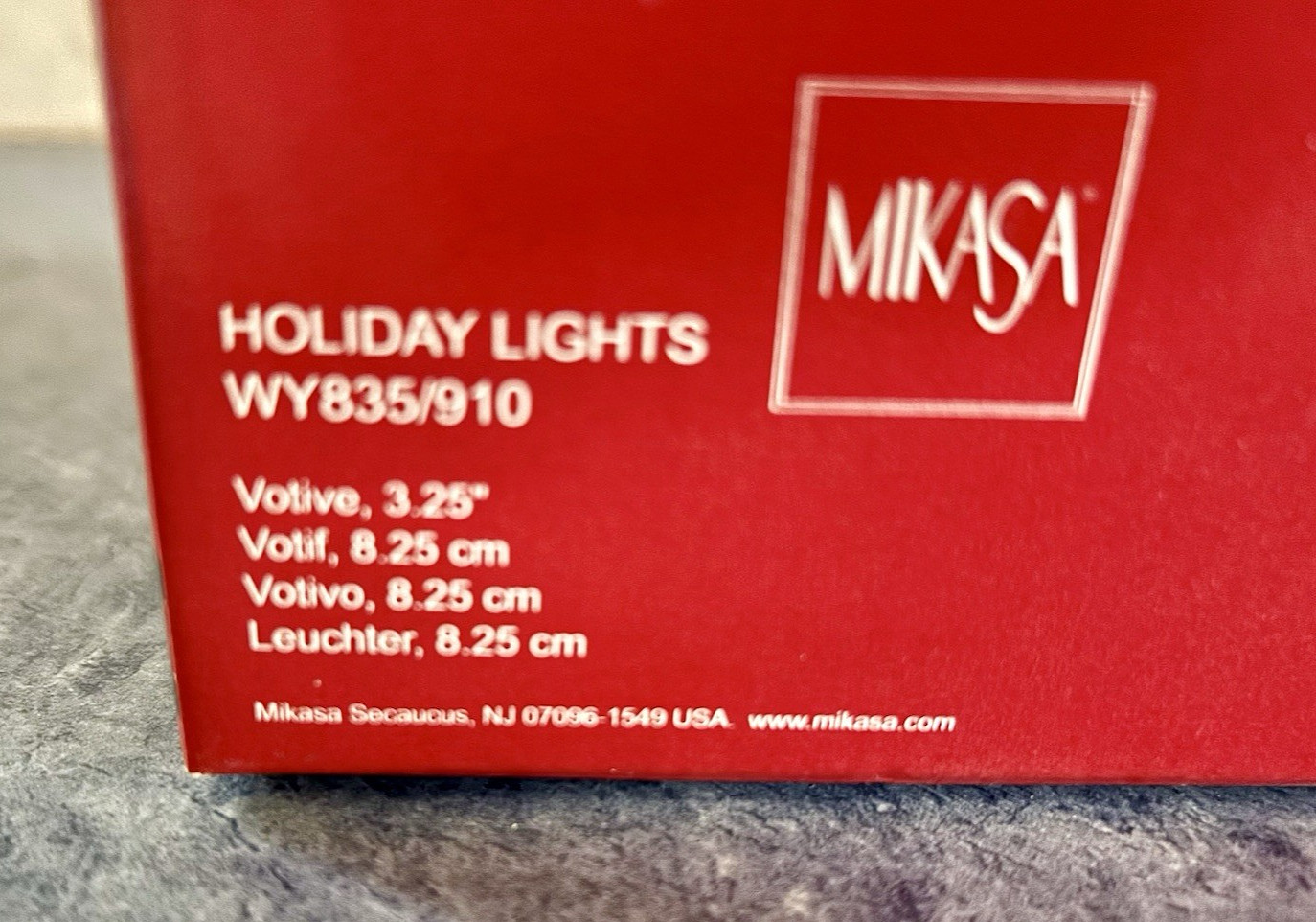 MIKASA Holiday Lights Angel 3.25″ Frosted Crystal Votive Candle Holder WY835/910