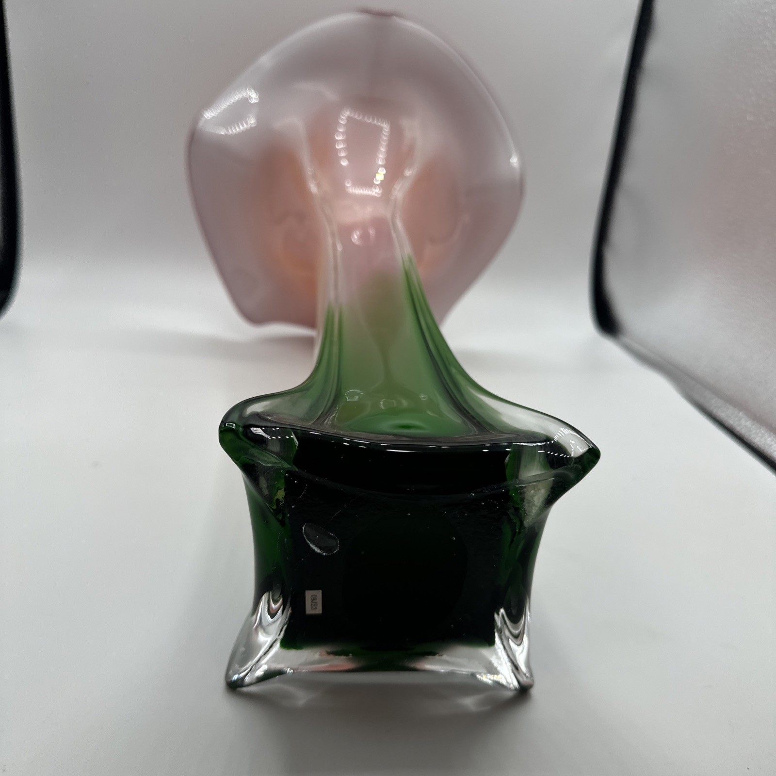 Spectacular Flower Art Glass Lily Vase. 15” tall. See pics.