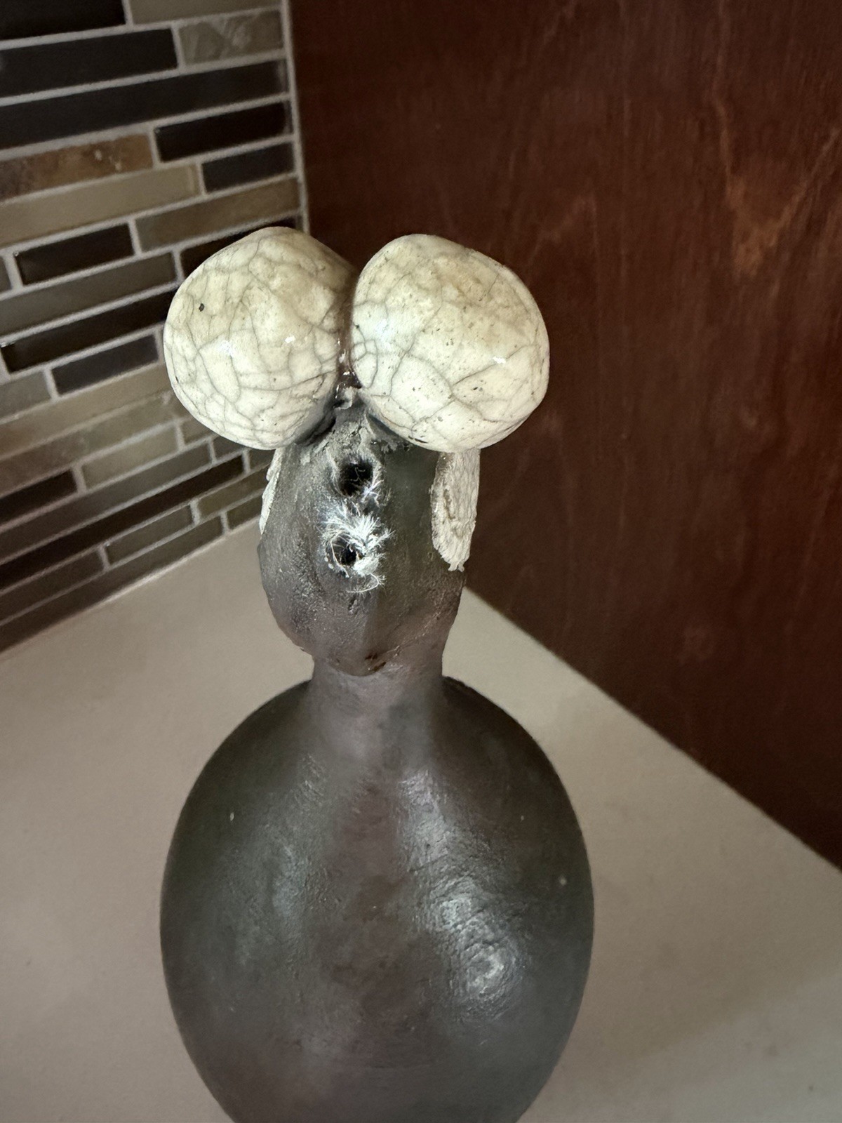 RARE 2009 Round Tree Pottery MDG Signed Nolan Windholtz Dodo Bird Figure 11″