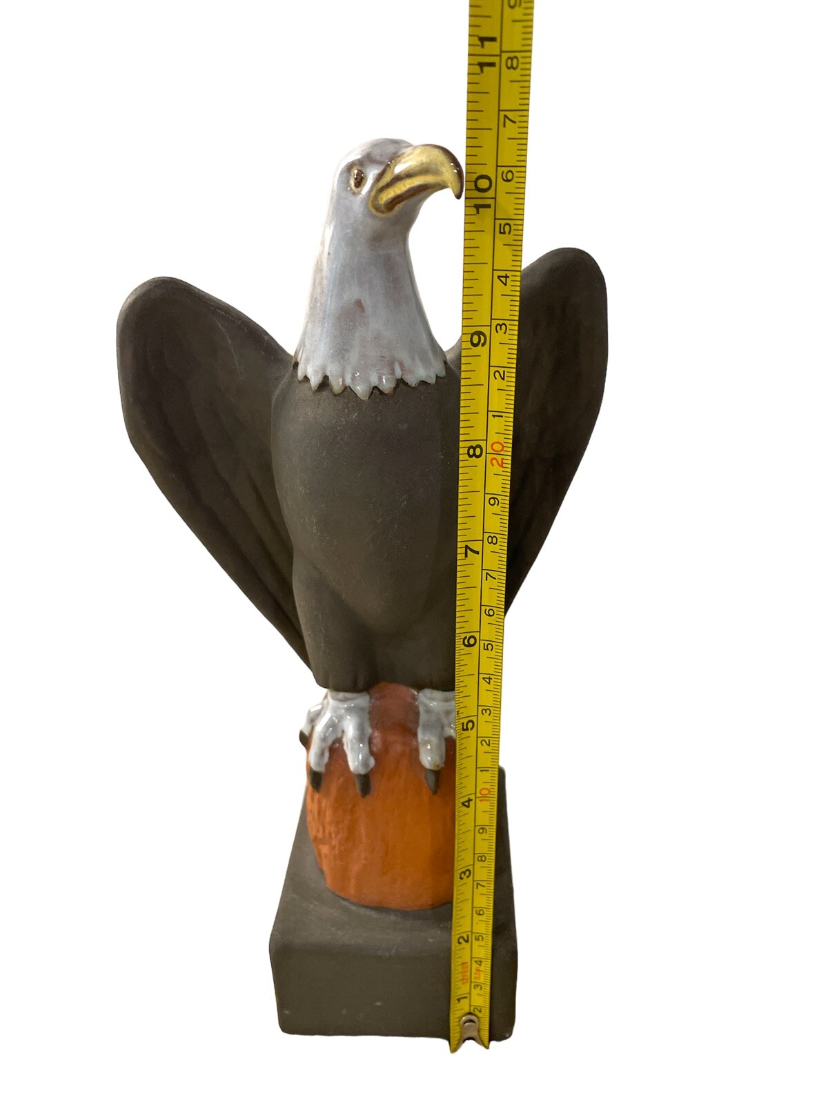 Nicodemus Pottery EAGLE Sculpture Figure 10.5”. Sculpture By Chester Nicodemus.
