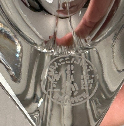 Baccarat Crystal Bouton-D’or Flower Bud Triangular Vase 5 3/4″