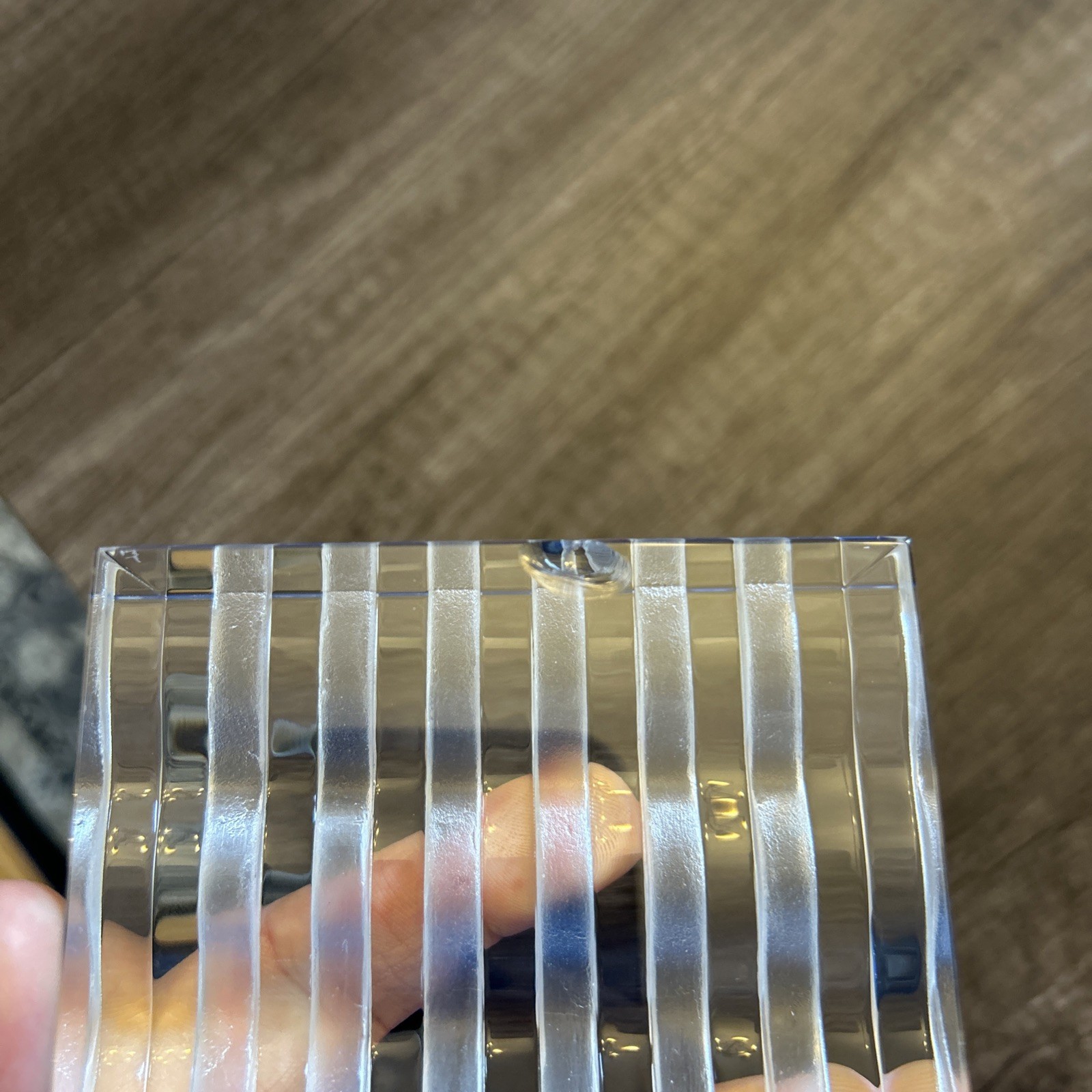 Steuben American Flag Art Glass Crystal Block Read Description