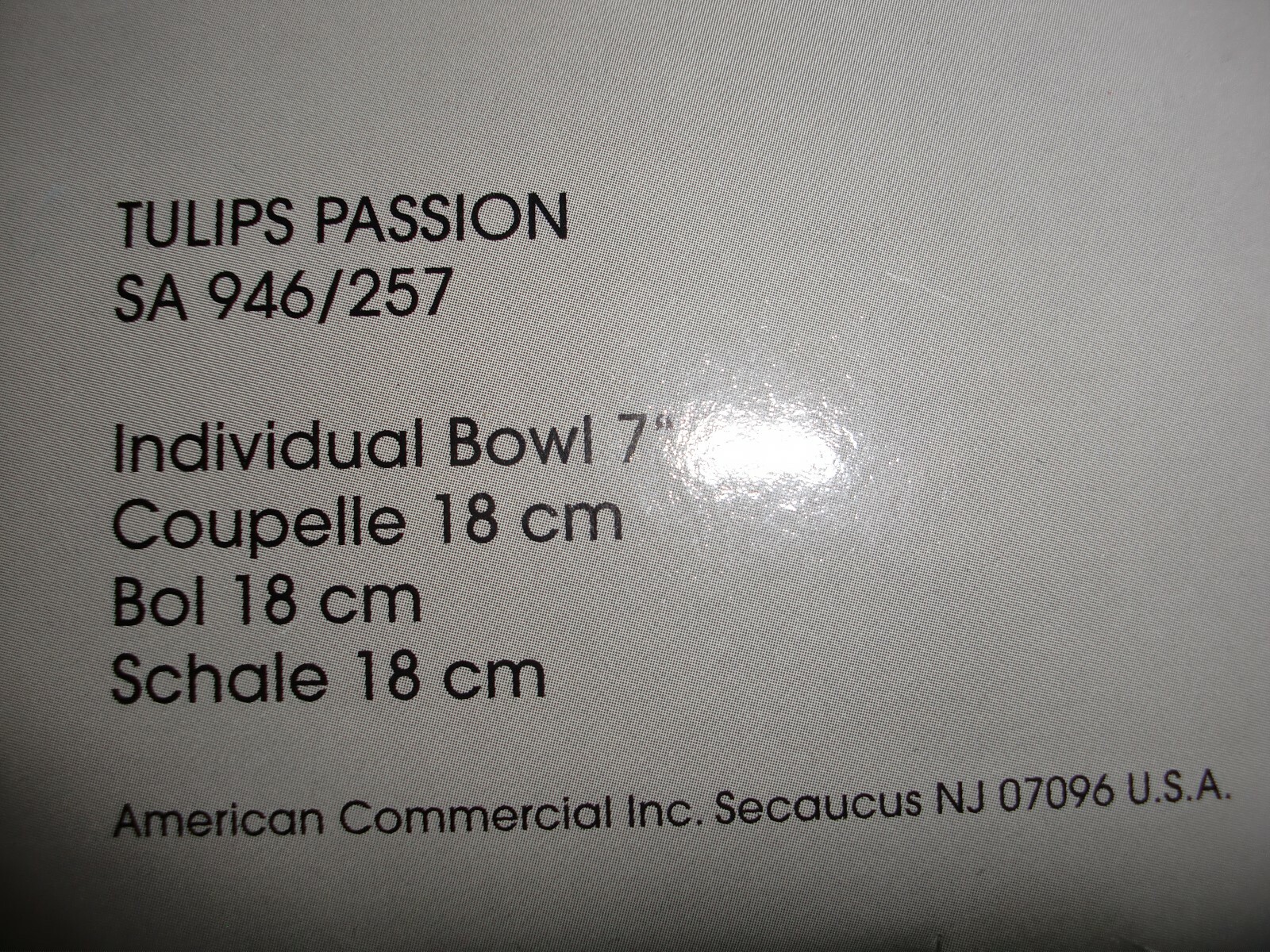 NIB~MIKASA~GERMANY~TULIP PASSION~PINK TO CLEAR~CRYSTAL INDIVIDIAL~BOWL DISH 7″D