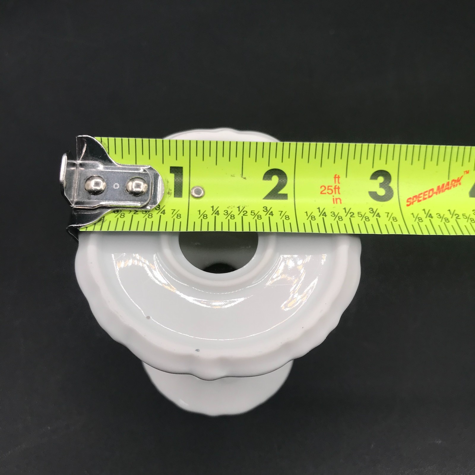 2 Vintage Tirschenreuth Baronesse White Porcelain Candlestick Candle Holders EUC