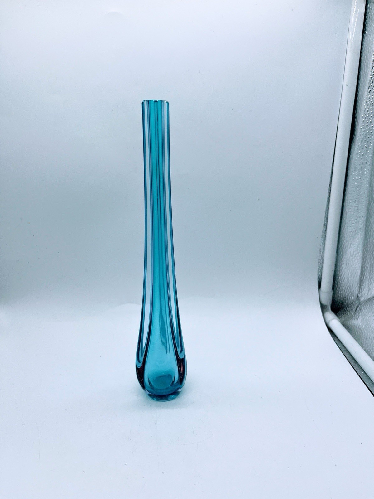 Blue & Purple Art Glass Bud Vase
