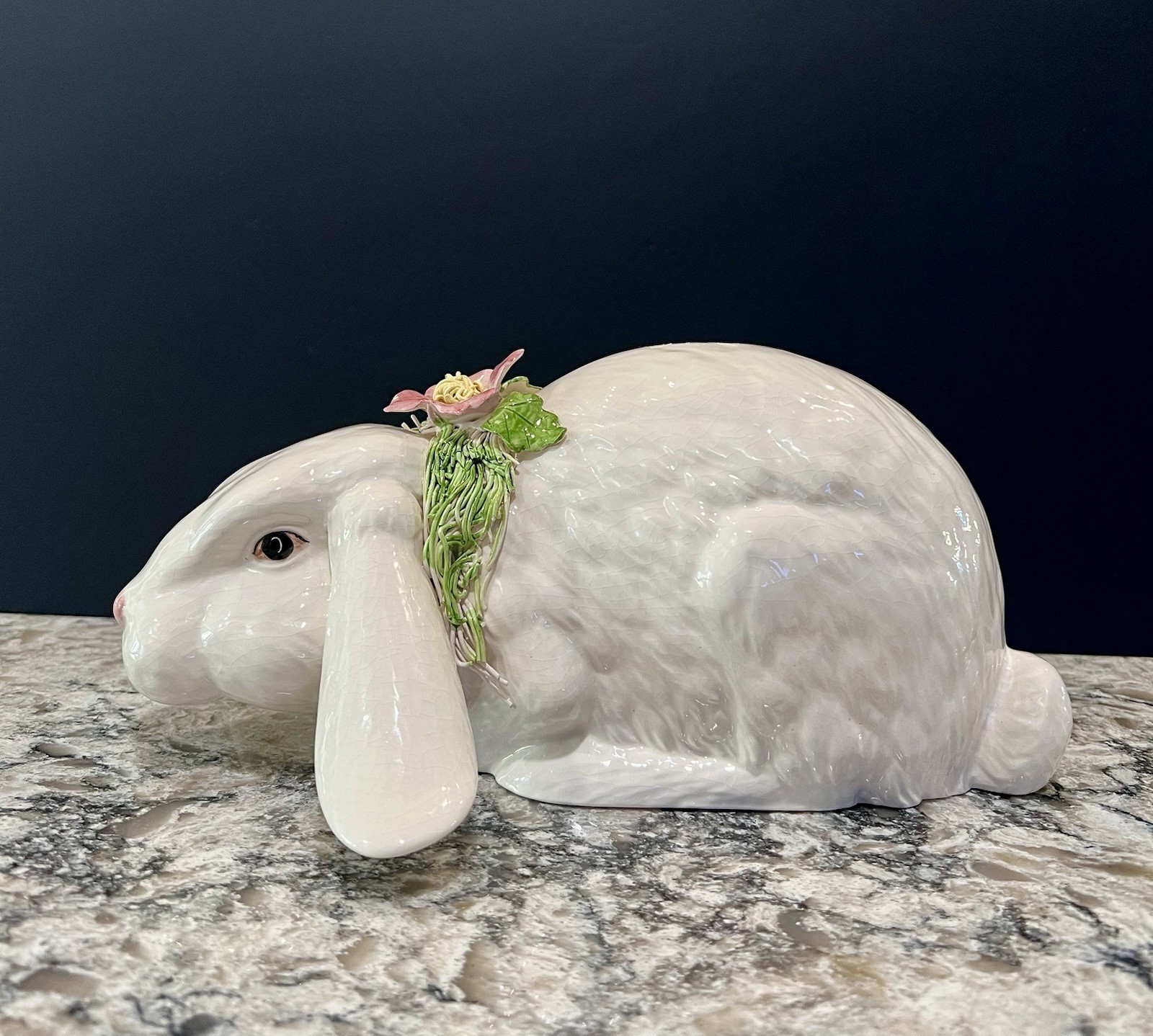 Vintage Signed Laraine Eggleston California Pottery Large Rabbit Figurine