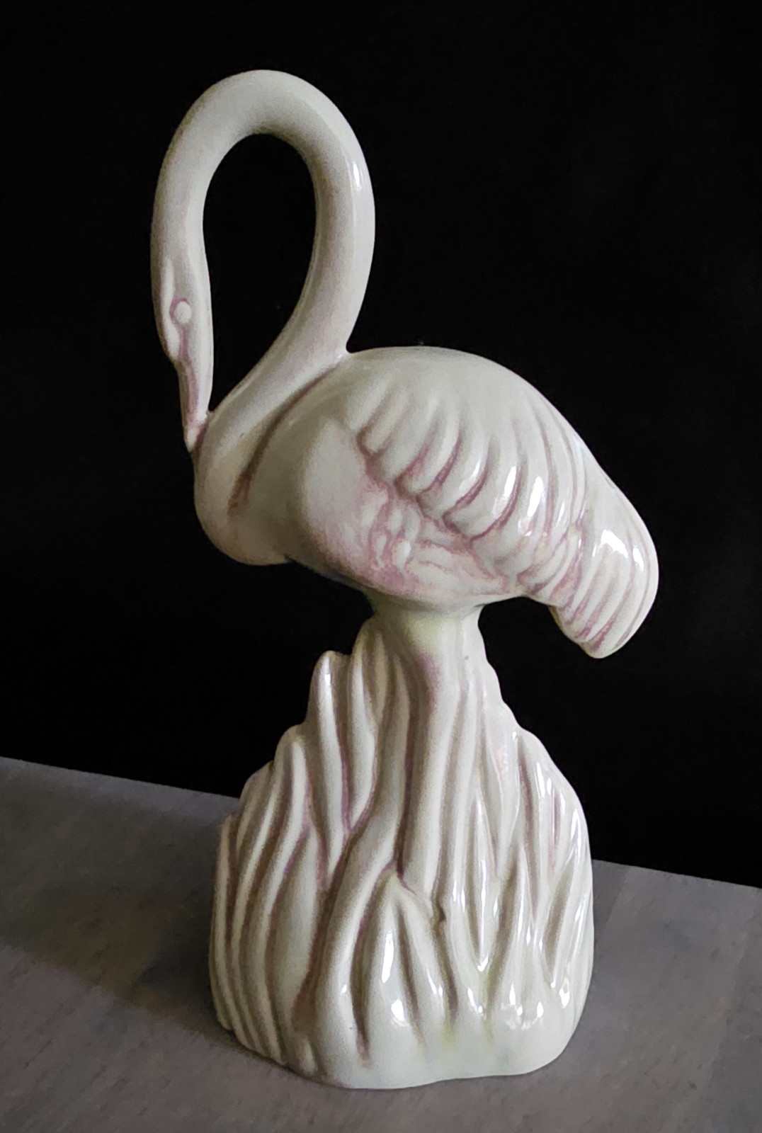 Ceramic Heron Figurine By West Coast Pottery 8 Inches