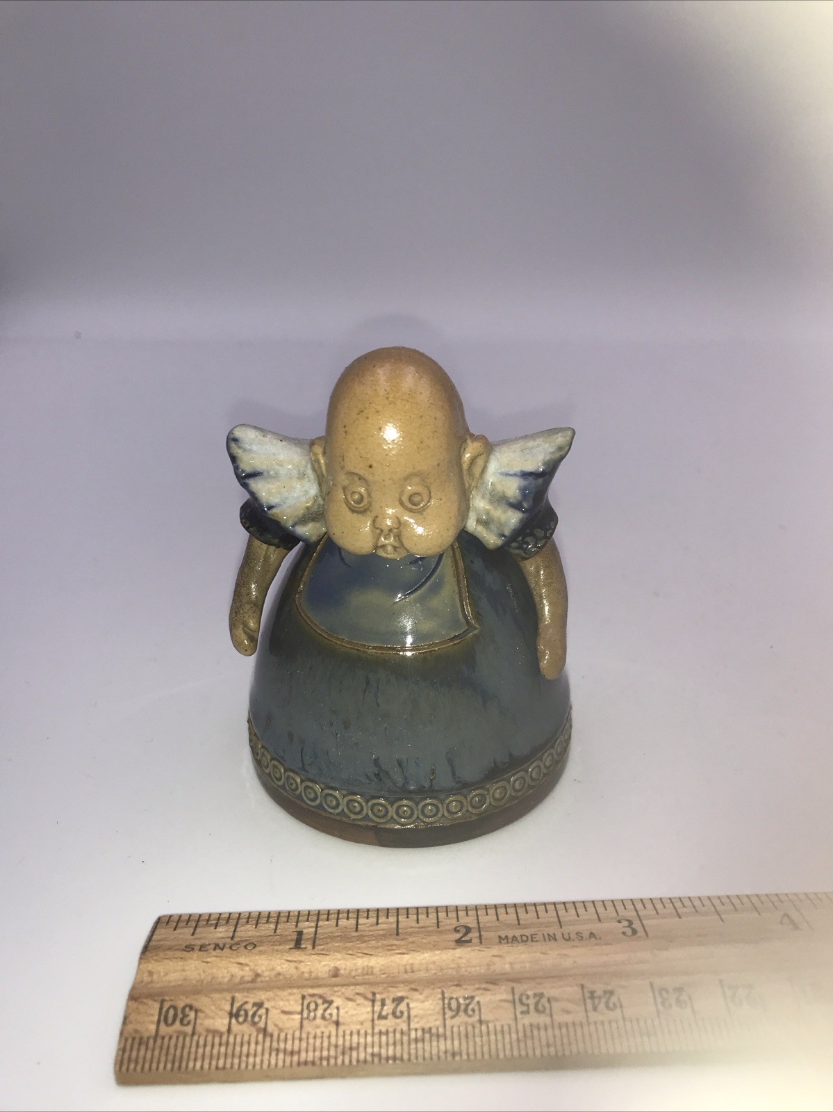 Royal Doulton Lambeth 6985 Suffragette Figural Stoneware Inkwell c1910 Harradine