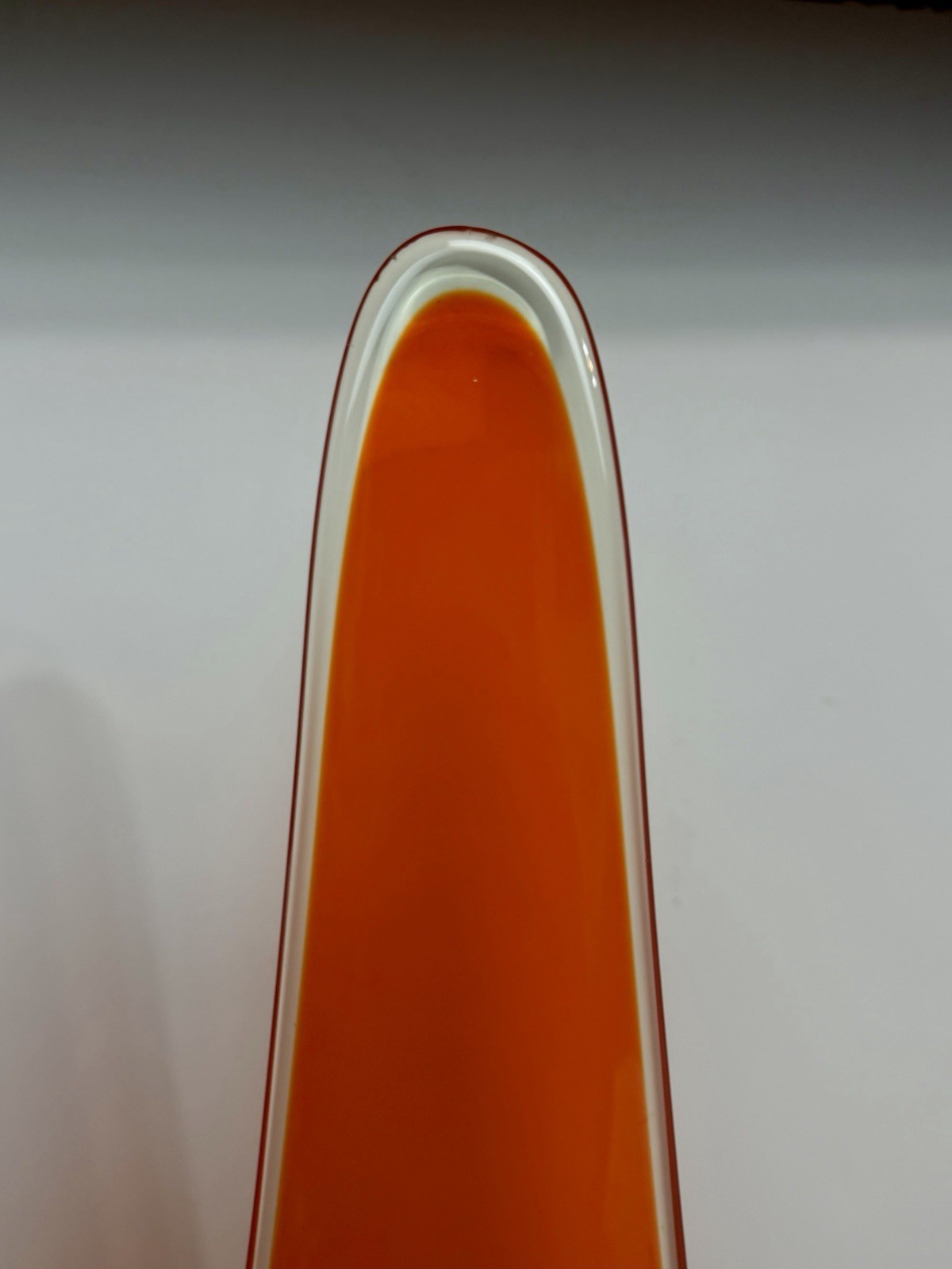 Viking Glass Persimmon Orange Taperglow Candle Holder Epic Series 16.5″ MCM