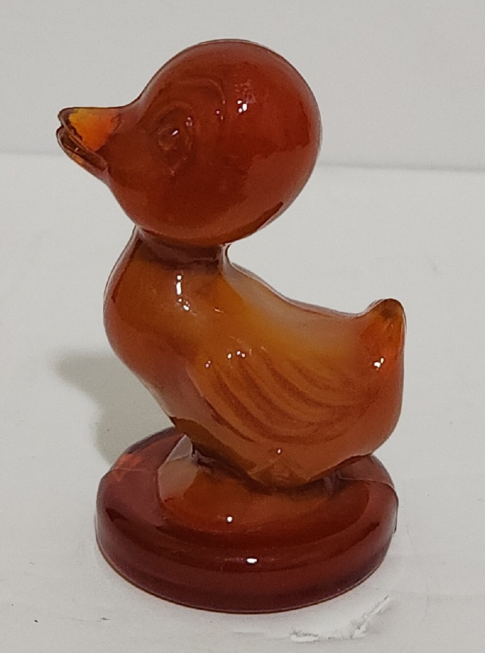 Boyd Glass Debbie Duck Amberina Slag UV Glow