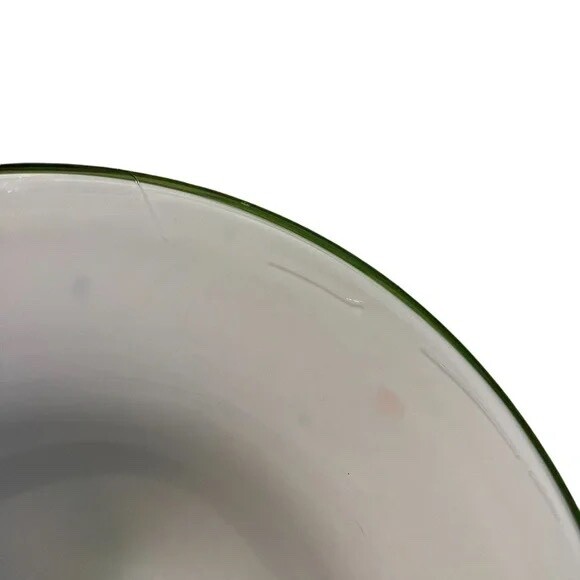Art Glass Abstract Speckled incased Open Vase Hand Blown with attached Flowers