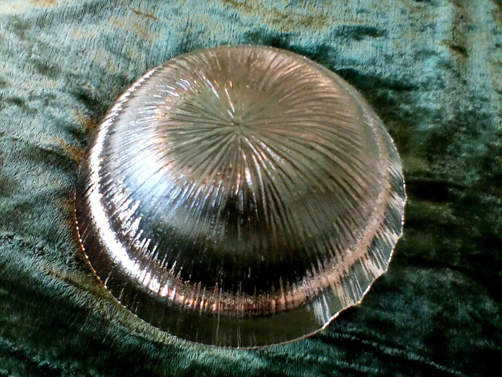 Vintage Cigar Ashtray Clear Textured Glass 6.75″ Art Glass MCM