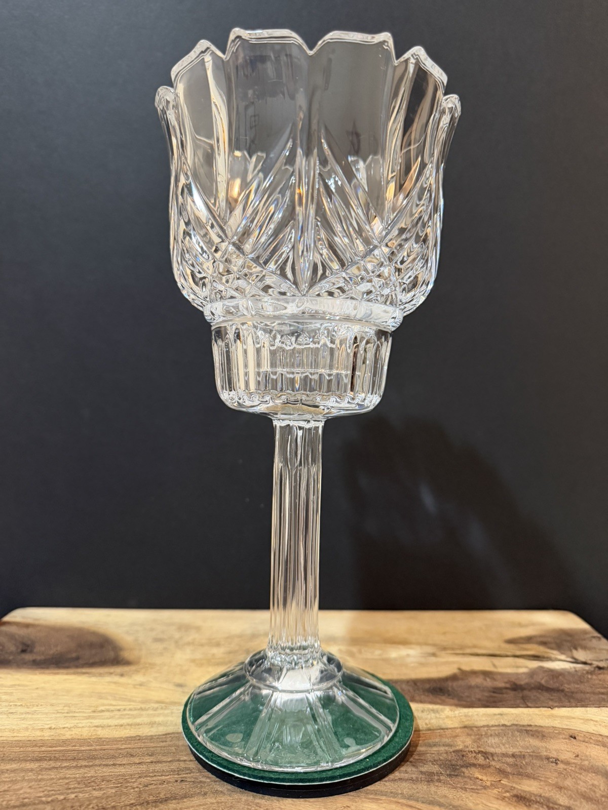 Godinger Shannon Elegant Glam 26% Lead Crystal Candleholder & Shade 10.5” *NEW*