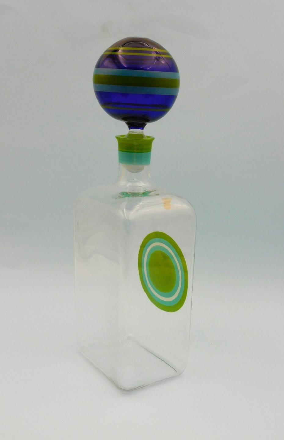 MID CENTURY Swedish GULLASKRUF BULLS EYE Decanter by Aselius Lidbeck 29.2cm H