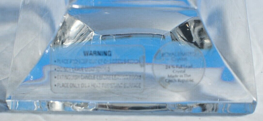 Royal Limited Crystal 24% Full Lead Crystal Made In The Czech Republic Lot of 2
