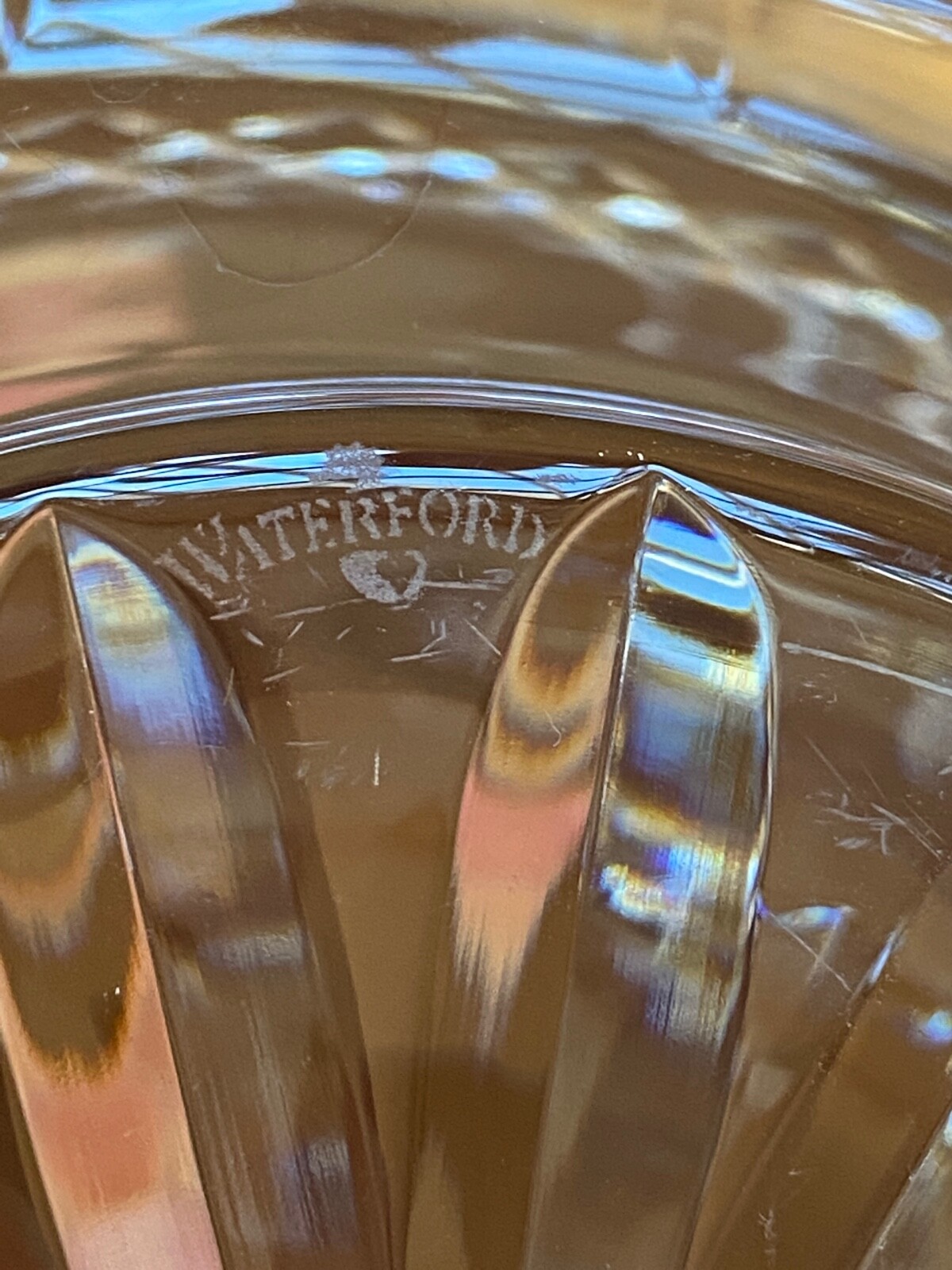 Signed WATERFORD CRYSTAL American Heritage Martha Washington Unity Bowl Vase