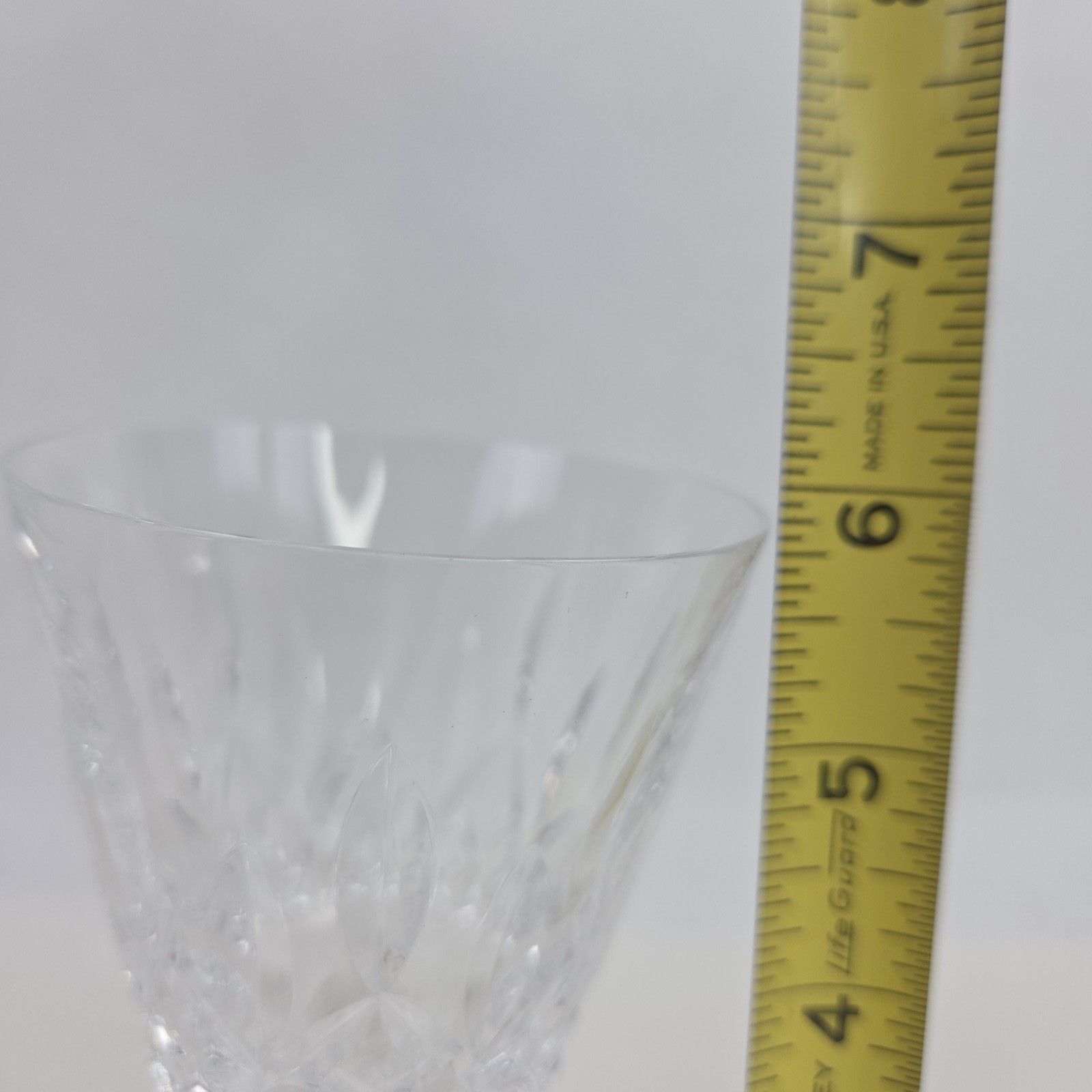 Waterford Crystal Lismore Pattern Wine Claret Glass Goblet 5-7/8″ Tall
