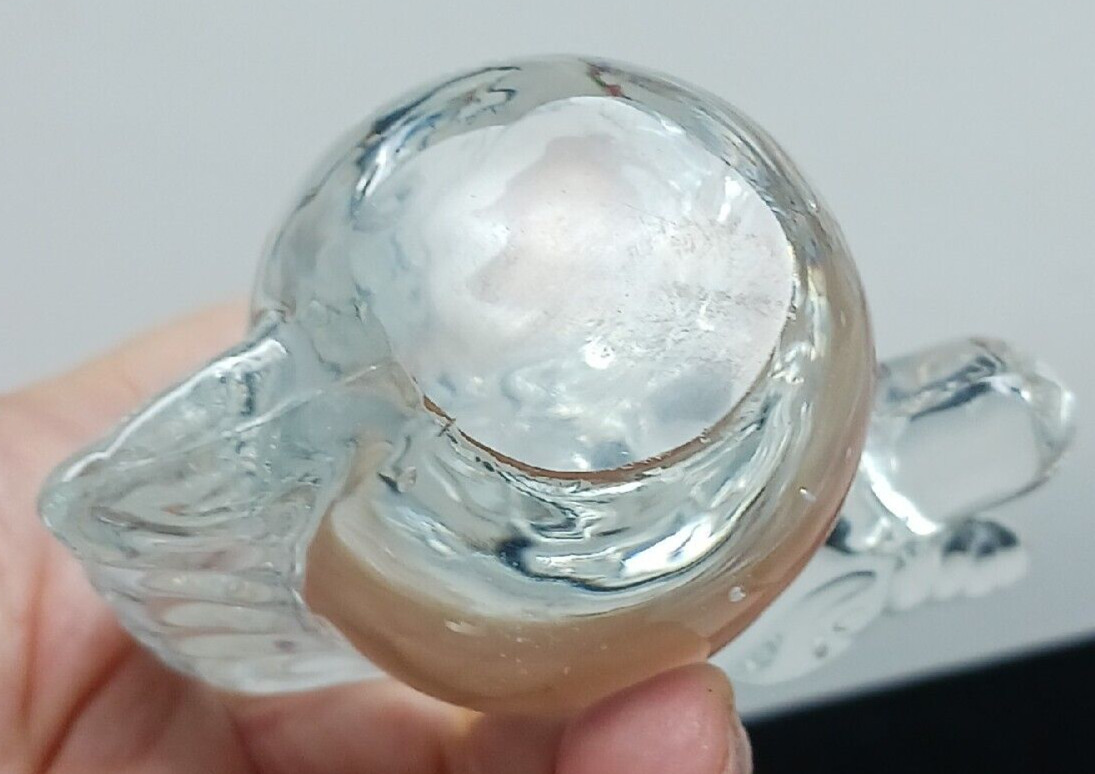 UNICORN Paperweight Crystal Art Glass HEAD Figurine 4.5″ Tall Vintage #S-2