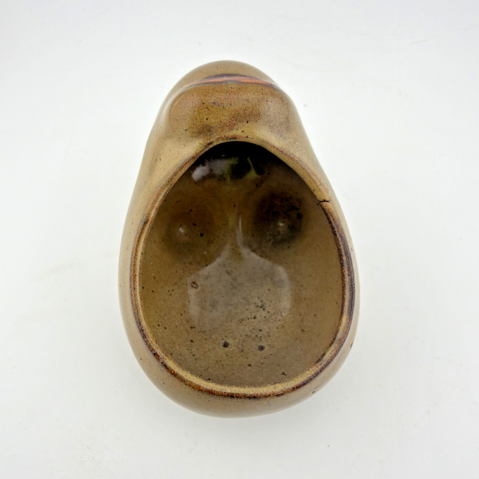 MCM Studio Pottery Toad Frog Planter Brown Speckled Animal Vintage