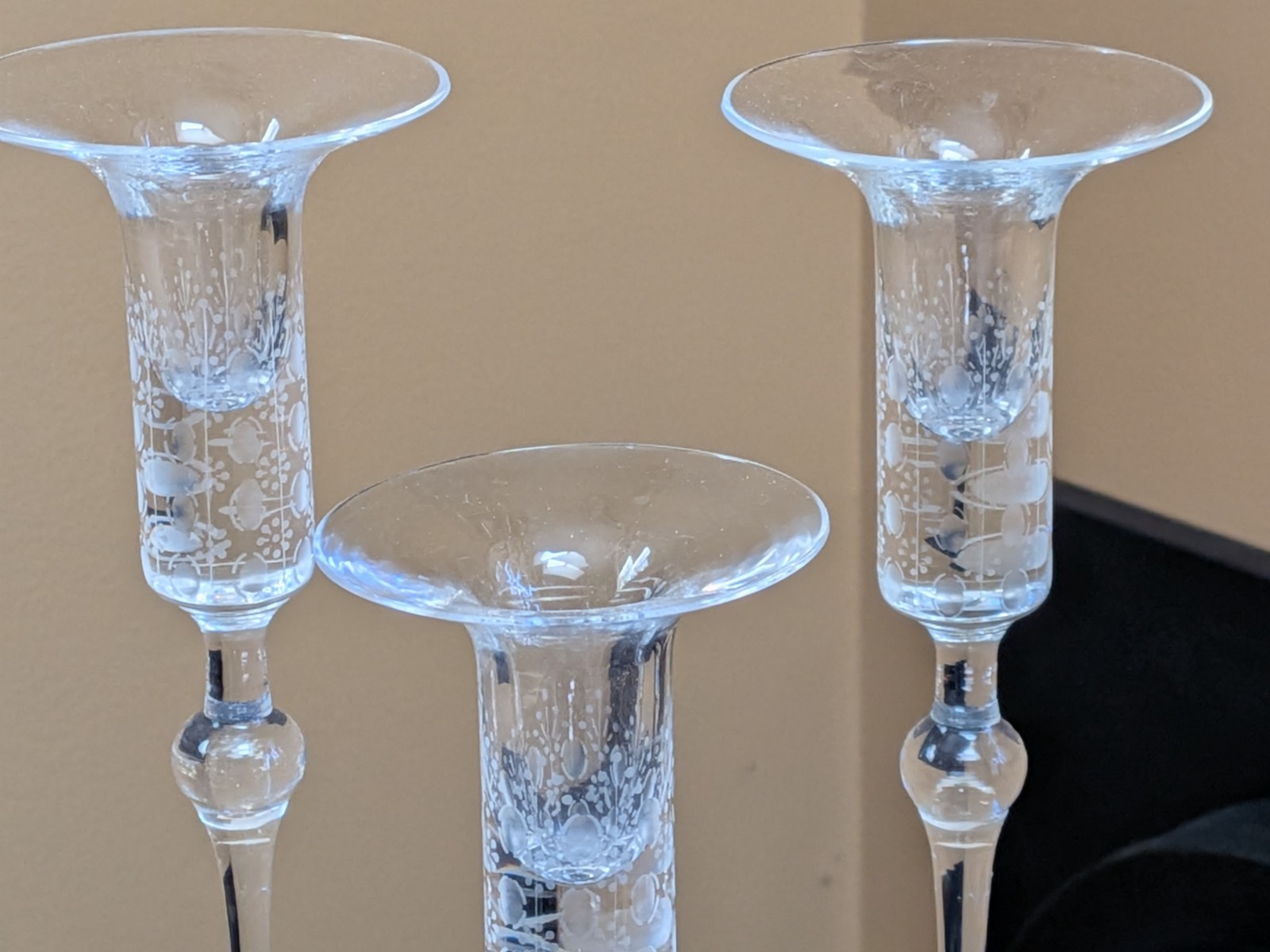 Rosenthal Studio Line Romance Crystal Candlesticks Candle Holders