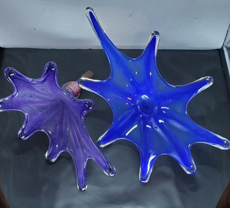Vintage Art Glass Espergne Replacement Flowers