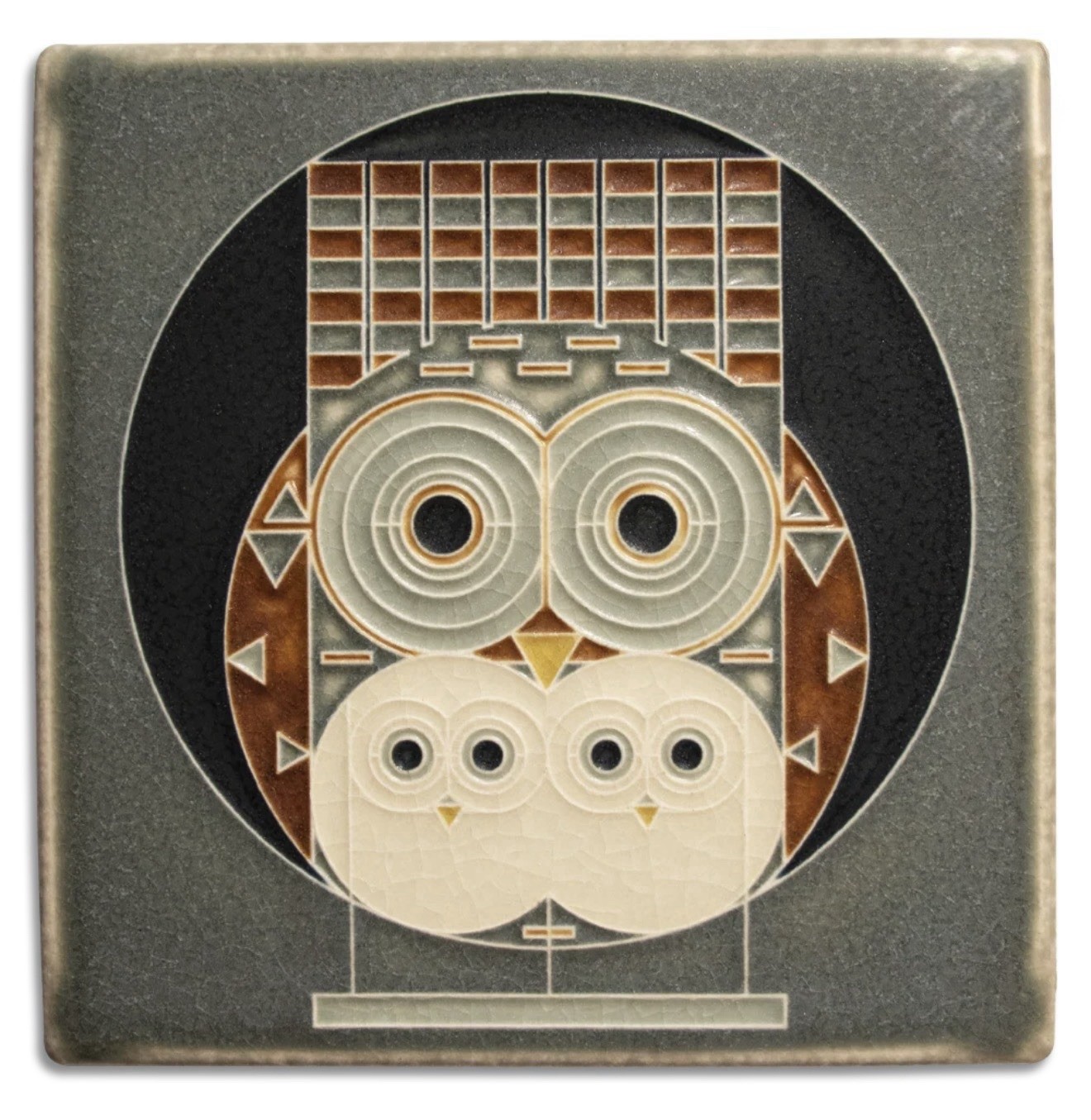 Motawi Tileworks 6×6 Family Owlbum