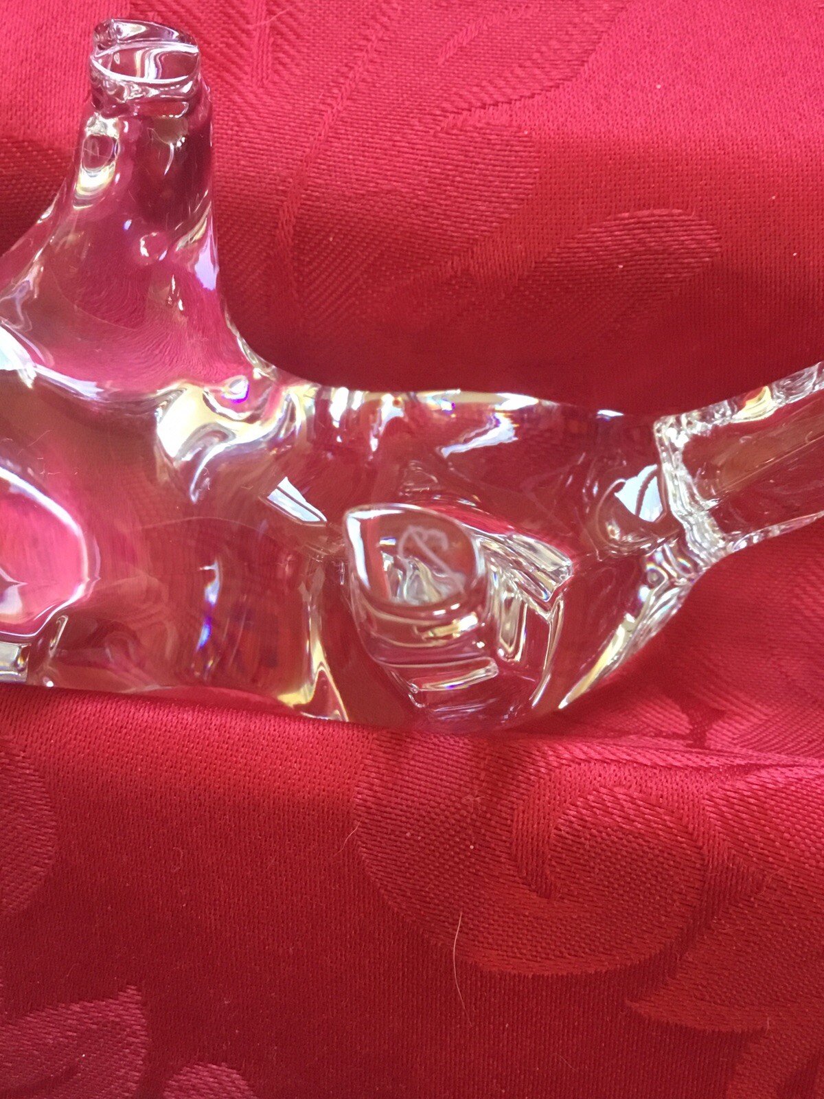 NEW FLAWLESS Stunning BACCARAT France Glass ZODIAC Crystal BOAR PIG HOG Figurine