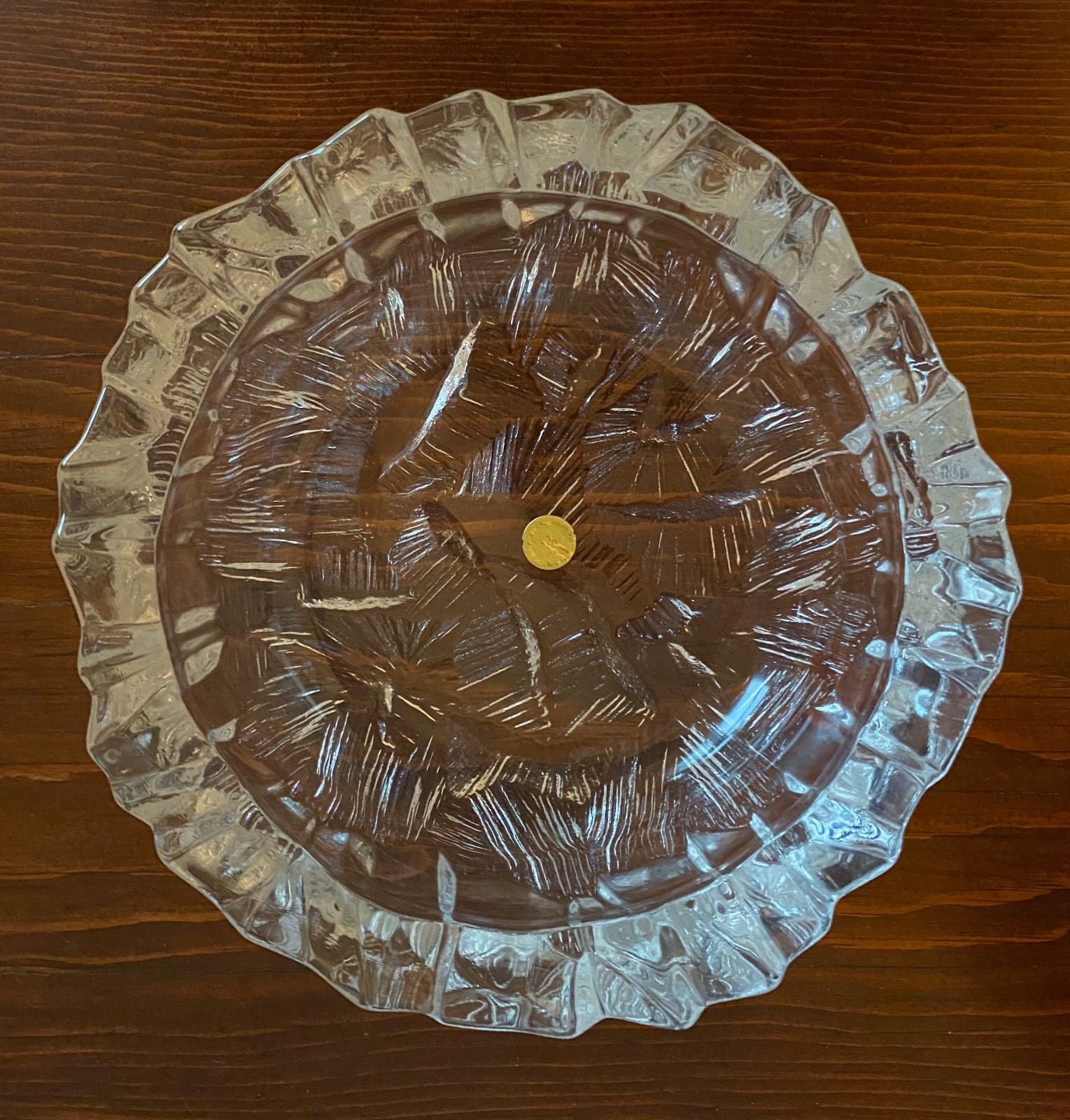 Mikasa Crystal Cascade 7.5 inch Ashtray New in box RC103/001 Cigar Pipe Tobacco