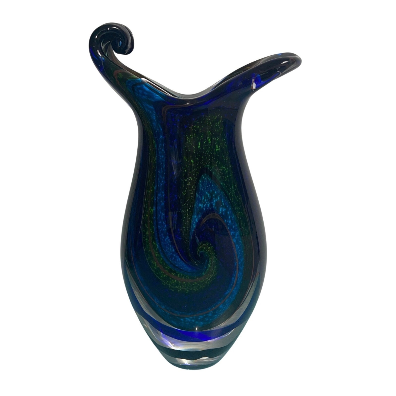 Milky Way Galaxy Vase Blown Art Glass Sculpture Murano Home Decor Designer
