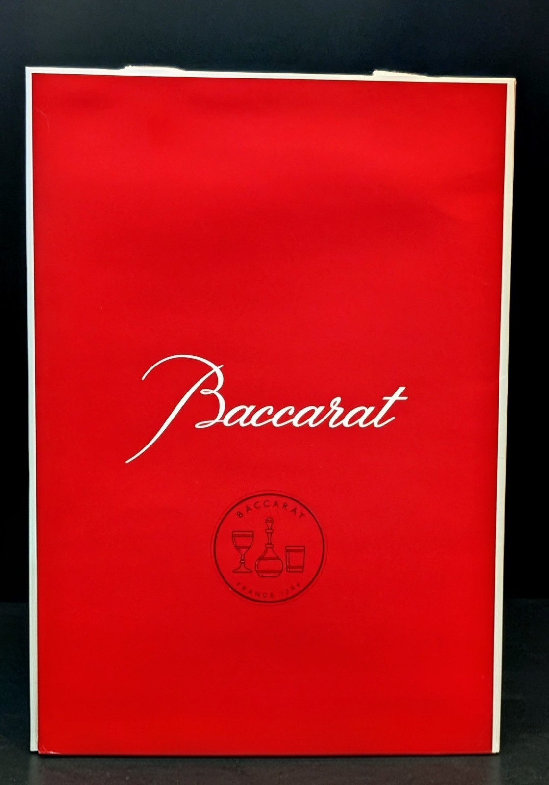 BACCARAT Tornado DOUBLE SIGNED Crystal Glass Vase Urn 9″ + Gift Bag, EUC!