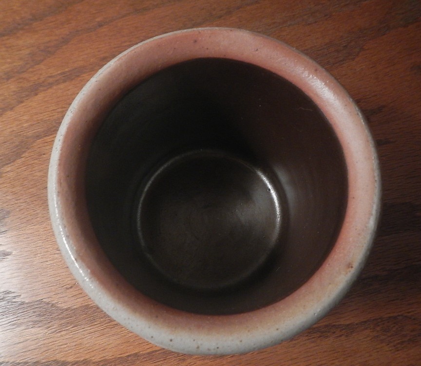 Salmon Falls Pottery Rocking Horse Salt Glazed Crock ~ 4.5″ Tall ~ 1991