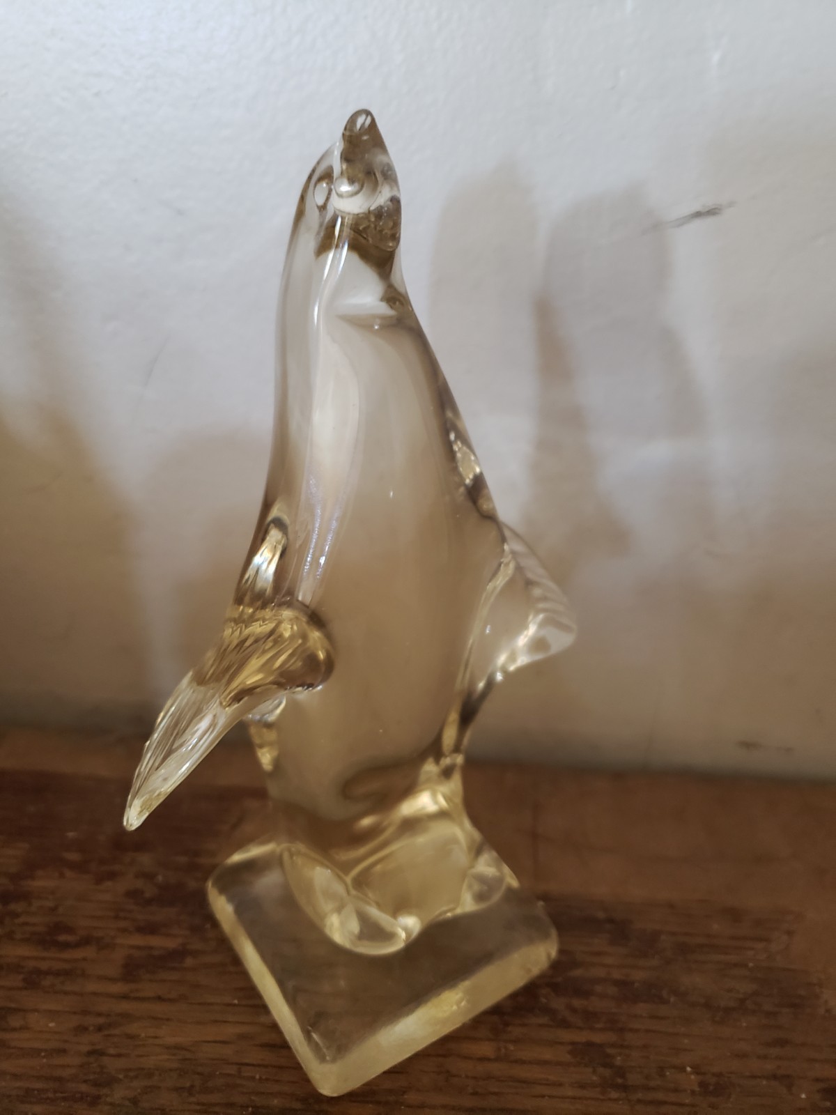 Vintage Art Glass Standing Seal, Sea Lion Figurine, Rare, Beautiful. 6.5 Inches