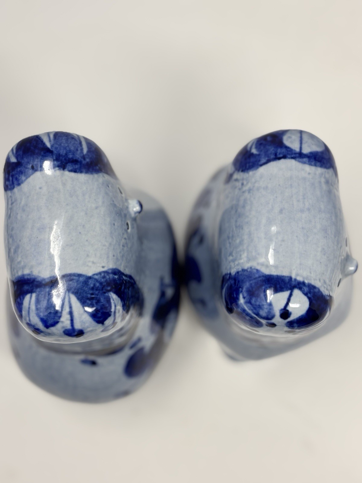 Lisa Larson Rare 60’s Blue Poodle Dog Bookends Left And Right Ceramic Pudlar