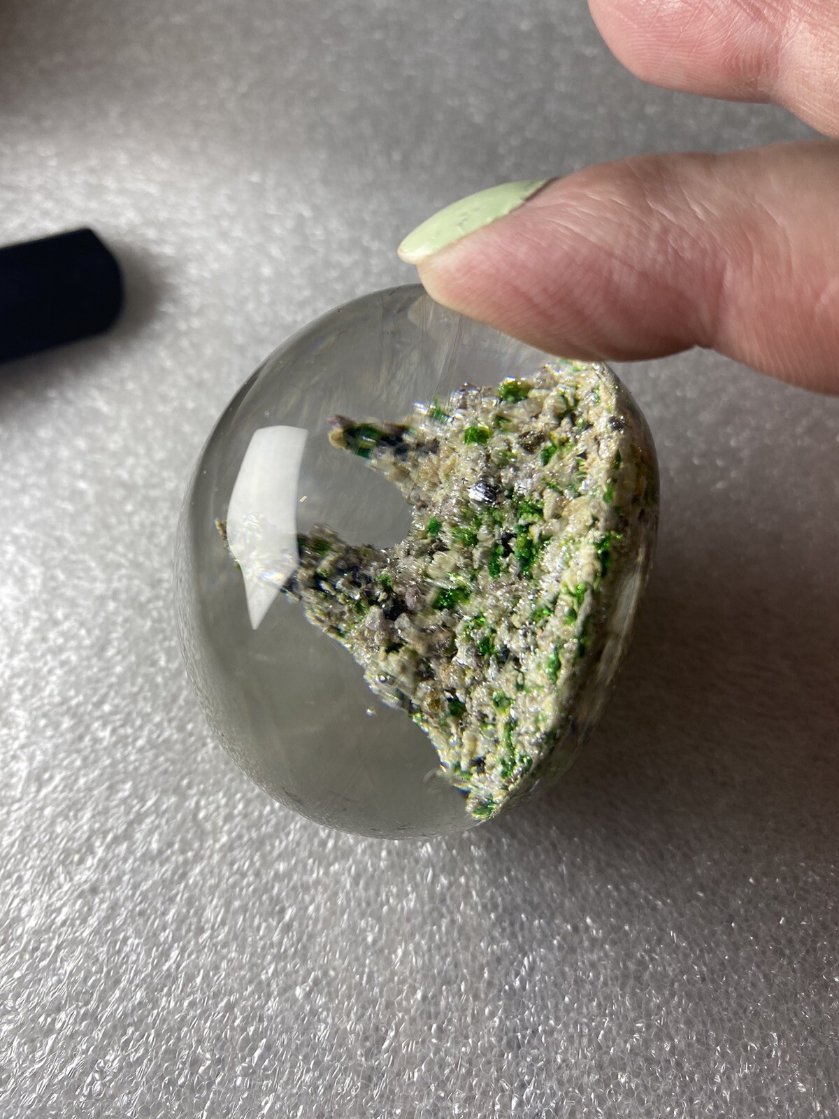 Antique Baccarat Sand Dunes Paper Weight 19th. c 2 Peaks 1.5” France 7oz. Rare