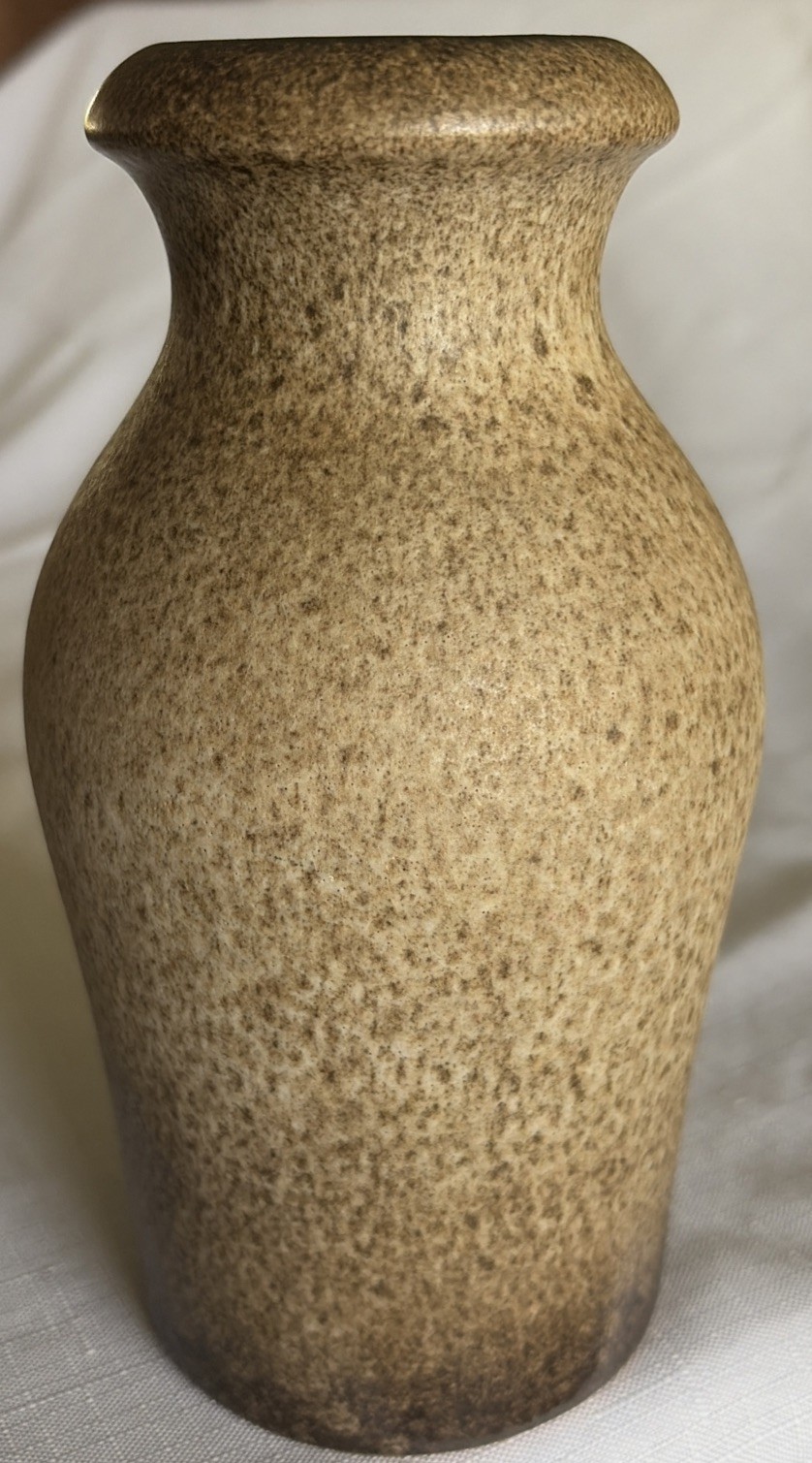 Original Scheurich Keramik Lava Vase WestGerman Pottery 523-18 7” interior glaze