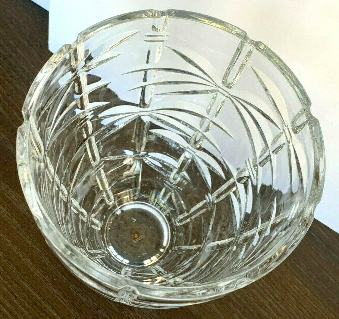 New Shannon Crystal Designs of Ireland 24% Lead Crystal Vase 11 3/4″ T 8lbs 14oz
