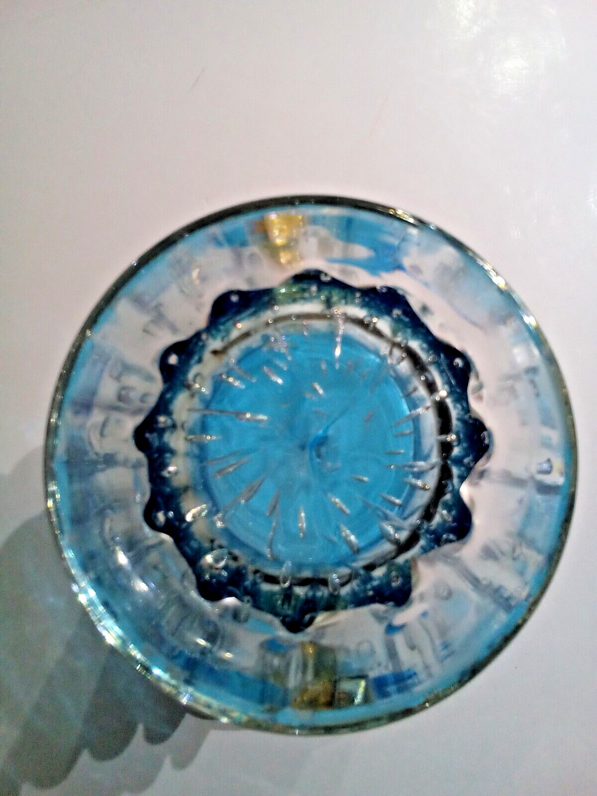 Barovier Toso Murano Large Controlled Bubble Bullicante Hand Blown Glass Vase