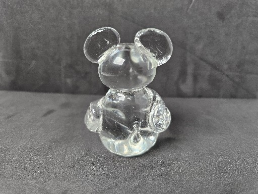 Vtg United States Commemorative Fine Art Gallery Blown Glass Bear Koala Mouse?