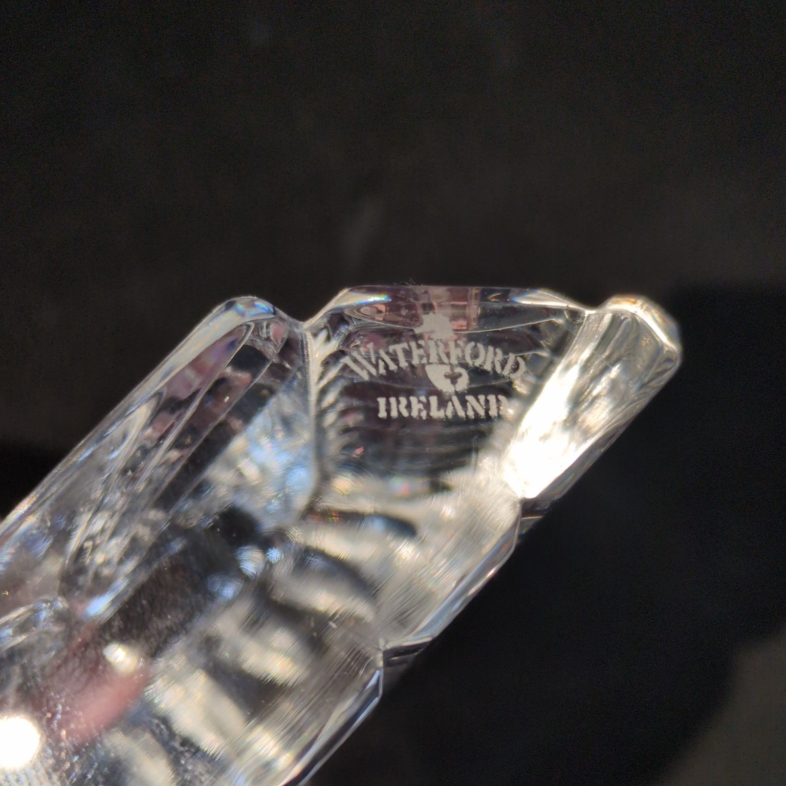 WATERFORD OVERTURE MANTLE CLOCK REPLACEMENT, Cut Lead Crystal, 5 1/4″, IRELAND